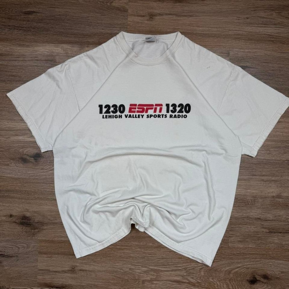 ESPN‎ sports radio sportswear style white tee